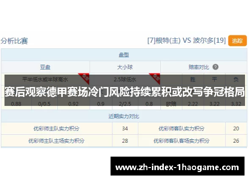 赛后观察德甲赛场冷门风险持续累积或改写争冠格局